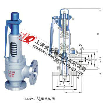 A48H、A48Y帶扳手彈簧全啟式安全閥