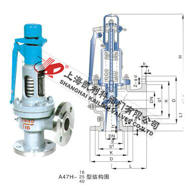 A47H、A47Y帶扳手彈簧微啟式安全閥