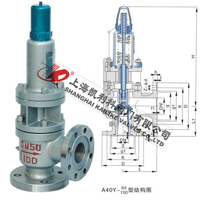 A40Y帶散熱器彈簧全啟式安